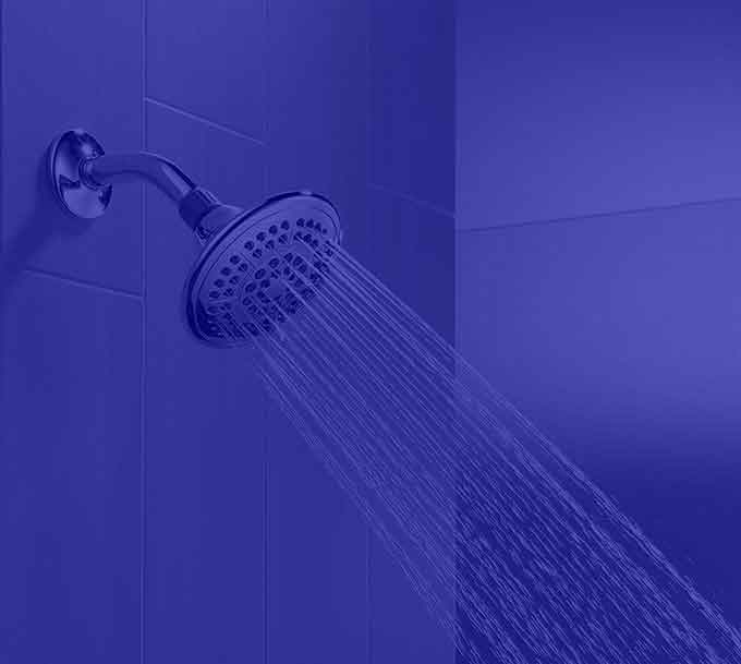 shower blue overlay